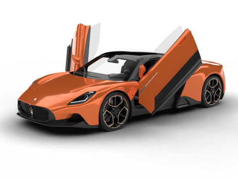 Maserati MC20 Notte Edition 2023 HQ 3D Модель