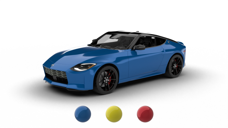 Nissan Z 2023 3D Model .c4d .max .obj .3ds .fbx .stl .blend 