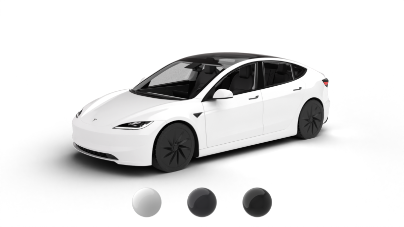Tesla Model 3 Standard 2026 3D Модель .c4d .max .obj .3ds .fbx .stl .blend