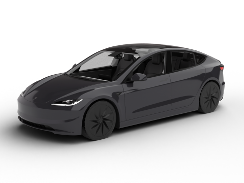 Tesla Model 3 Standard 2026 3D Модель