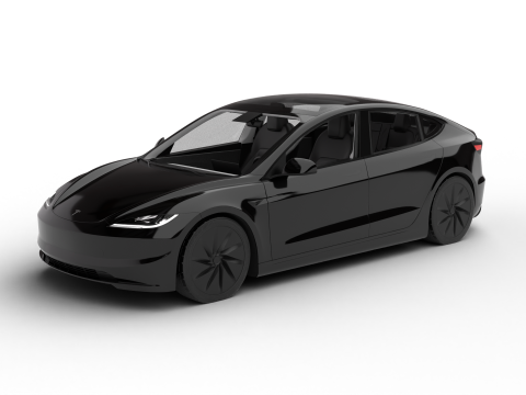 Tesla Model 3 Standard 2026 3D Модель