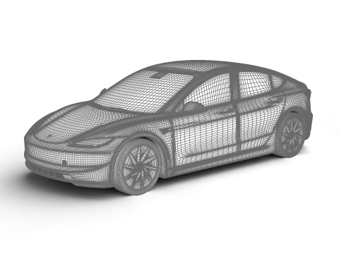 Tesla Model 3 Standard 2026 3D Модель
