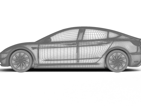 Tesla Model 3 Standard 2026 3D Модель