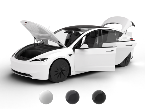 Tesla Model 3 Standart 2026 HQ 3D Model