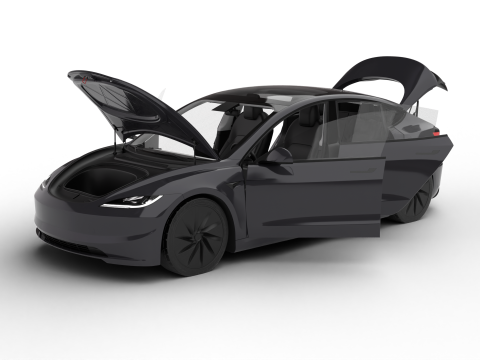 Tesla Model 3 Standard 2026 HQ 3D Model