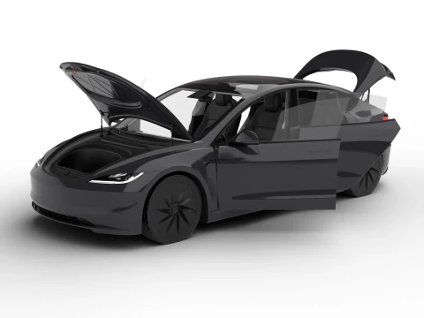 Tesla Model 3 Standard 2026 HQ 3D Model