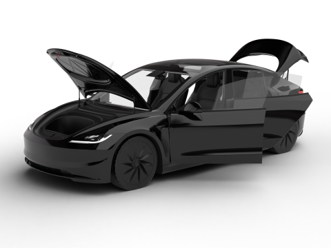 Tesla Model 3 Standard 2026 HQ 3D Model