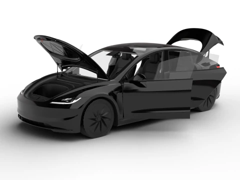 Tesla Model 3 Standard 2026 HQ 3D Model
