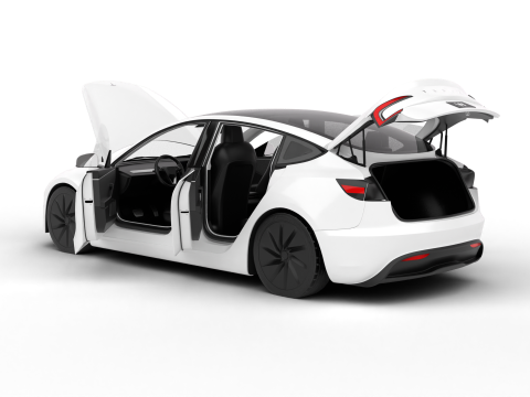 Tesla Model 3 Standard 2026 HQ 3D Model