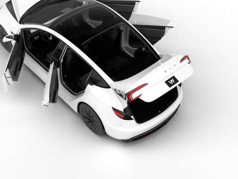 Tesla Model 3 Standard 2026 HQ 3D Model
