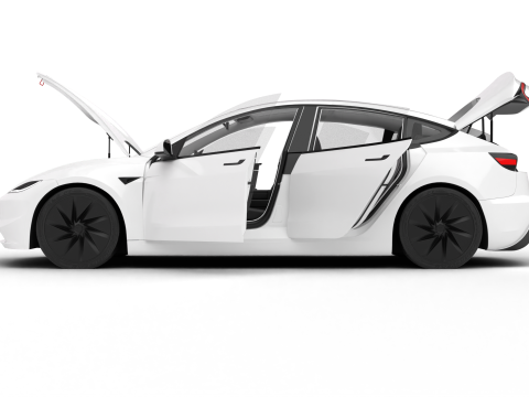 Tesla Model 3 Standard 2026 HQ 3D Model