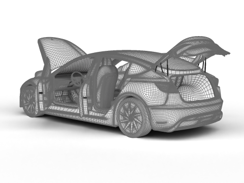 Tesla Model 3 Standard 2026 HQ 3D Model