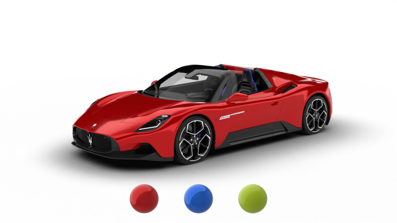 Maserati MC20 Cielo 2023 3D Модель .c4d .max .obj .3ds .fbx .stl .blend