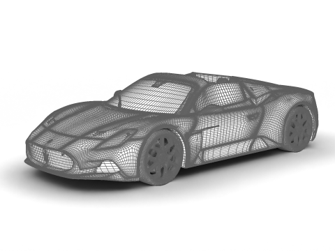 Maserati MC20 Cielo 2023 3D Модель