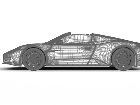 Maserati MC20 Cielo 2023 3D Модель