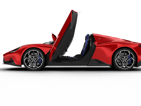 Maserati MC20 Cielo 2023 HQ Model 3D