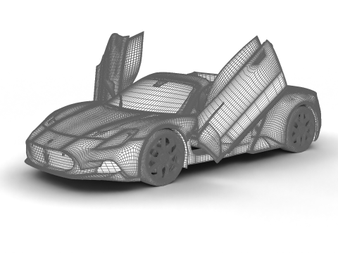 Maserati MC20 Cielo 2023 HQ Model 3D
