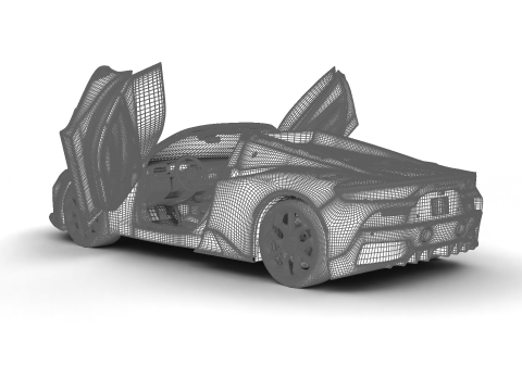 Maserati MC20 Cielo 2023 HQ Model 3D