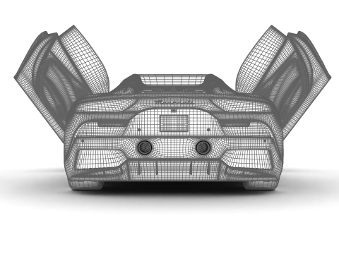 Maserati MC20 Cielo 2023 HQ Model 3D