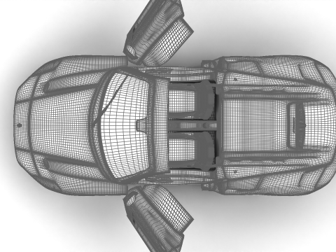 Maserati MC20 Cielo 2023 HQ Model 3D