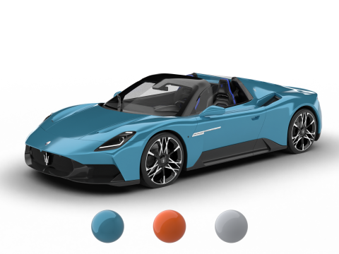 Maserati MCPura Cielo 2026 3D मॉडल