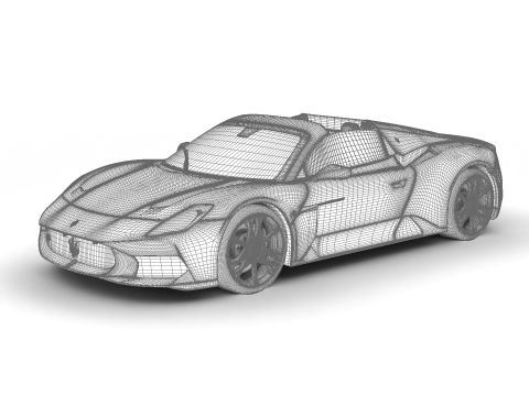 Maserati MCPura Cielo 2026 3D Model