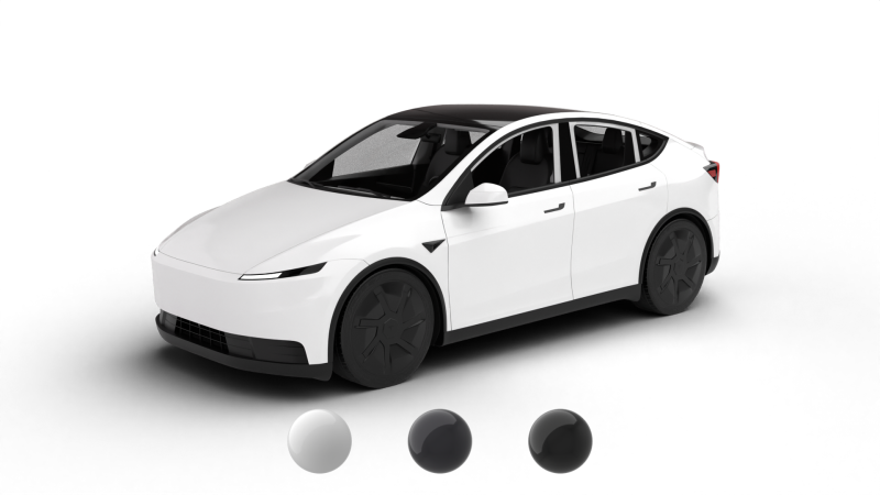 Tesla Model Y Standard 2026 3D Модель .c4d .max .obj .3ds .fbx .stl .blend