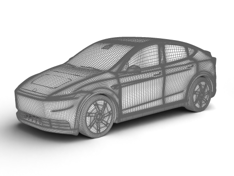 Tesla Model Y Standard 2026 3D Модель