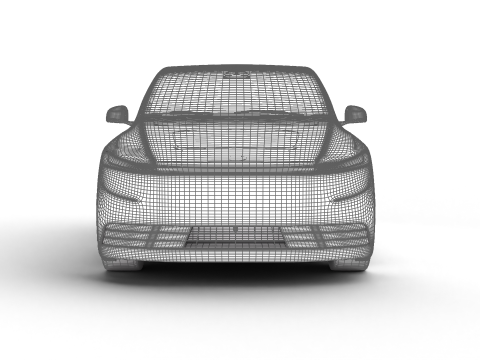 Tesla Model Y Standard 2026 3D Модель