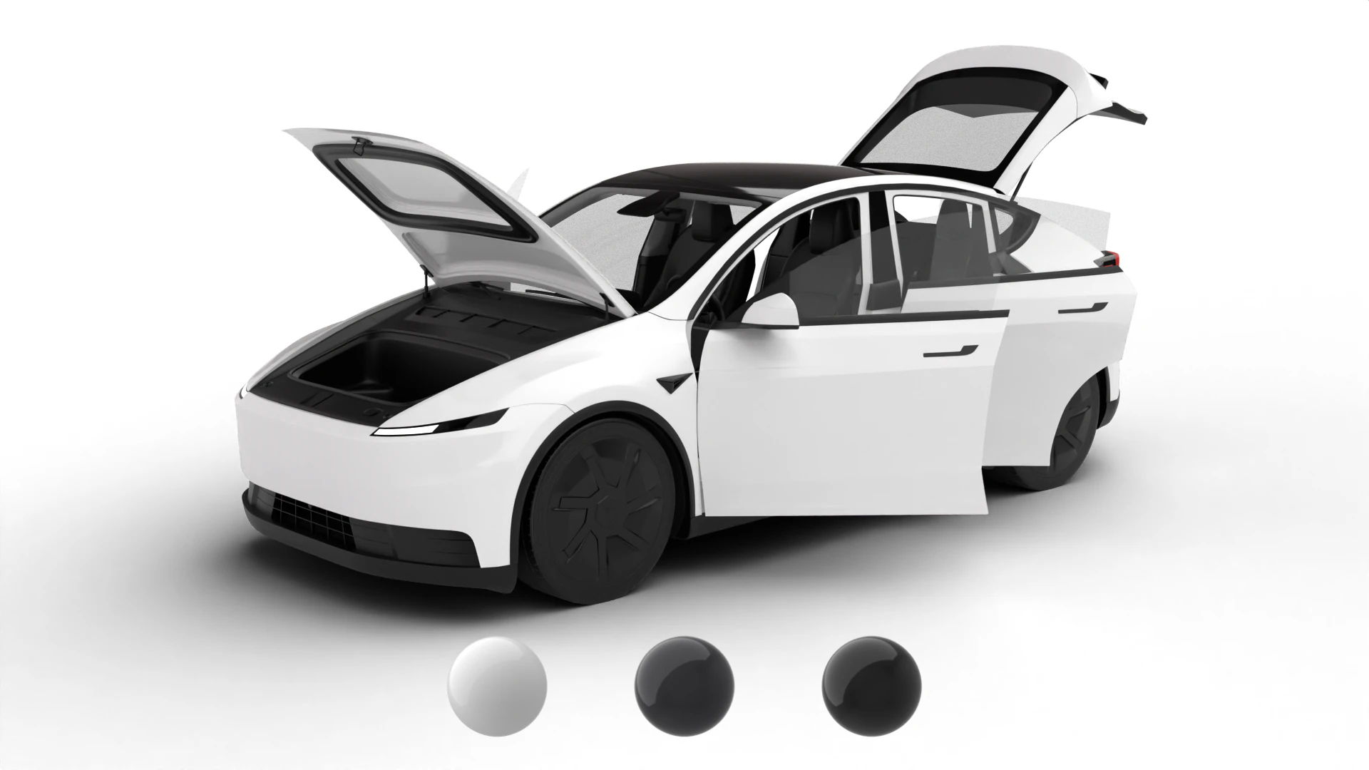 Tesla Model Y Standard 2026 HQ 3D Model .c4d .max .obj .3ds .fbx .stl .blend 