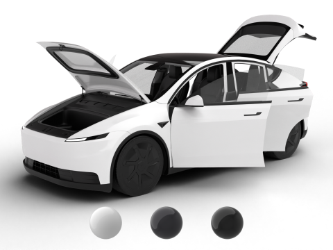 Tesla Model Y Standart 2026 HQ 3D Модель