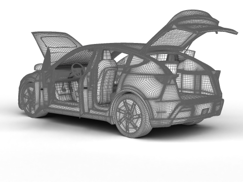 Tesla Model Y Standard 2026 HQ Model 3D