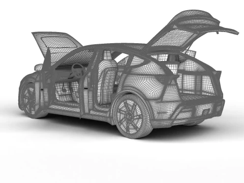 Tesla Model Y Standard 2026 HQ 3D Model