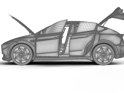 Tesla Model Y Standard 2026 HQ 3D Model