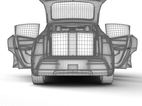 Tesla Model Y Standard 2026 HQ 3D Model