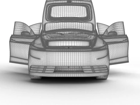 Tesla Model Y Standard 2026 HQ 3D Model