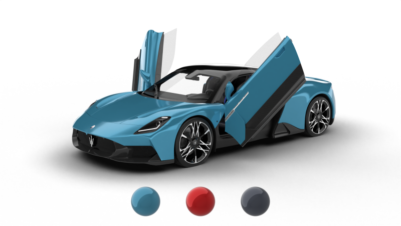 Maserati MCPura 2026 HQ Model 3D .c4d .max .obj .3ds .fbx .stl .blend
