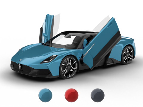 Maserati MCPura 2026 HQ 3D मॉडल