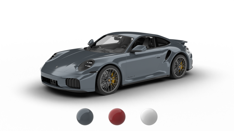 保时捷 911 Carrera Turbo S 2026 3D 模型 .c4d .max .obj .3ds .fbx .stl .blend