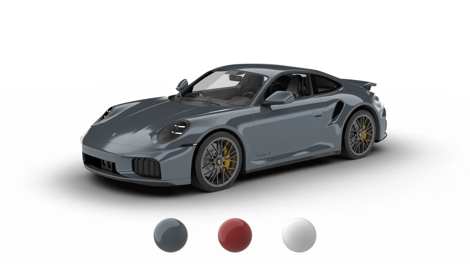 Porsche 911 Carrera Turbo S 2026 Modello 3D .c4d .max .obj .3ds .fbx .stl .blend