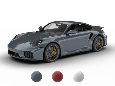 Porsche 911 Carrera Turbo S 2026 3Dモデル
