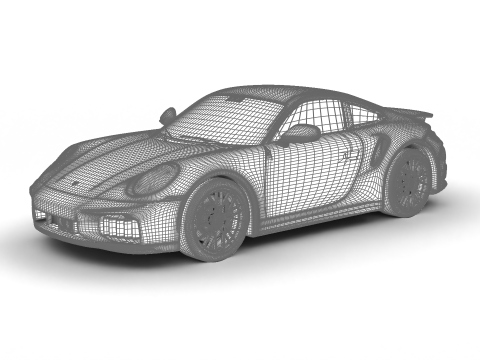 保时捷 911 Carrera Turbo S 2026 3D 模型