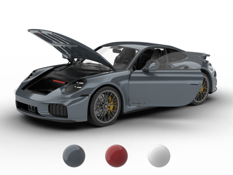 Porsche 911 Carrera Turbo S 2026 HQ 3Dモデル