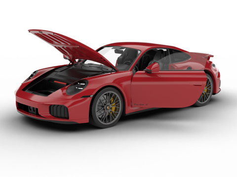 Porsche 911 Carrera Turbo S 2026 HQ Model 3D