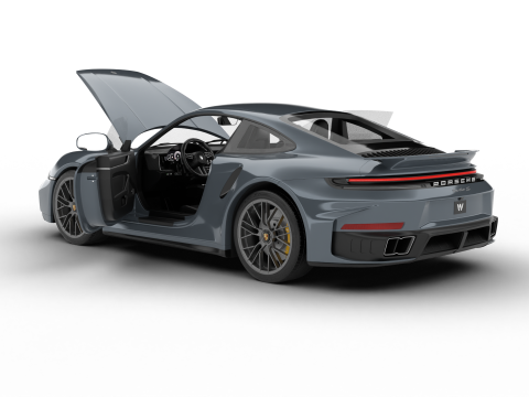 Porsche 911 Carrera Turbo S 2026 HQ Model 3D