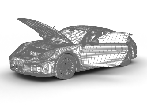 Porsche 911 Carrera Turbo S 2026 HQ Model 3D