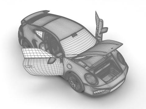 Porsche 911 Carrera Turbo S 2026 HQ Model 3D