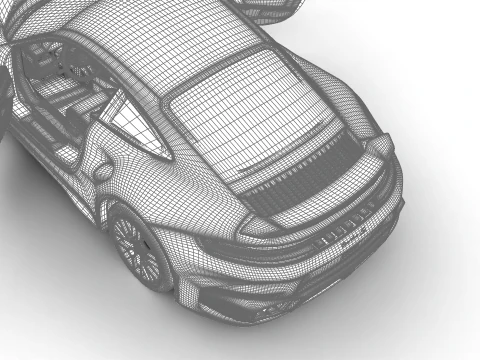 Porsche 911 Carrera Turbo S 2026 HQ 3D Model
