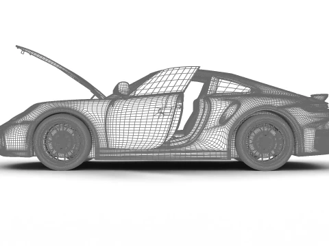 Porsche 911 Carrera Turbo S 2026 HQ 3D Model