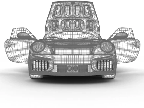 Porsche 911 Carrera Turbo S 2026 HQ 3D Model